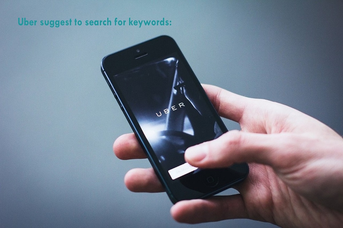 Uber suggest to search for keywords