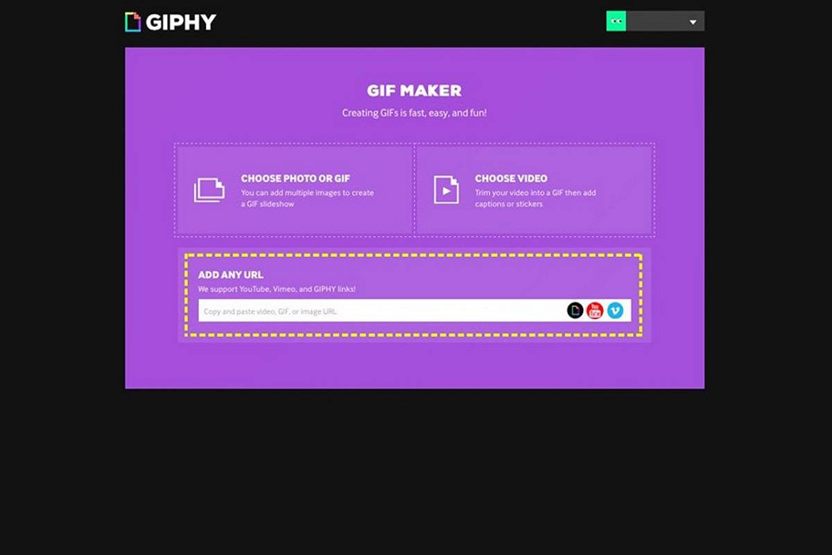 How to Make and Use an Animated GIF for Your Social Networks from a Video Step1