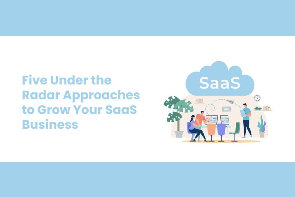 Five Under the Radar Approaches to Grow Your SaaS Business