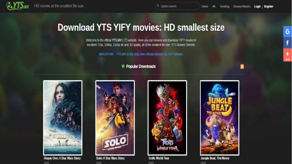 Yify Torrentking Alternatives