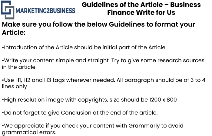 Guidelines for the article Marketing2Business 
