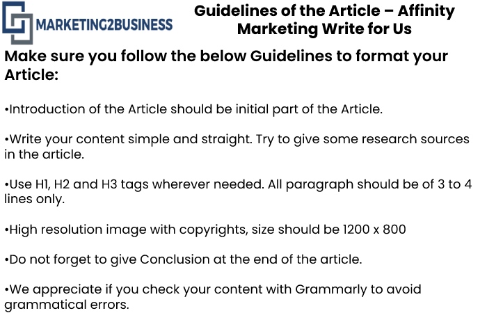 Guidelines for the article Marketing2Business 