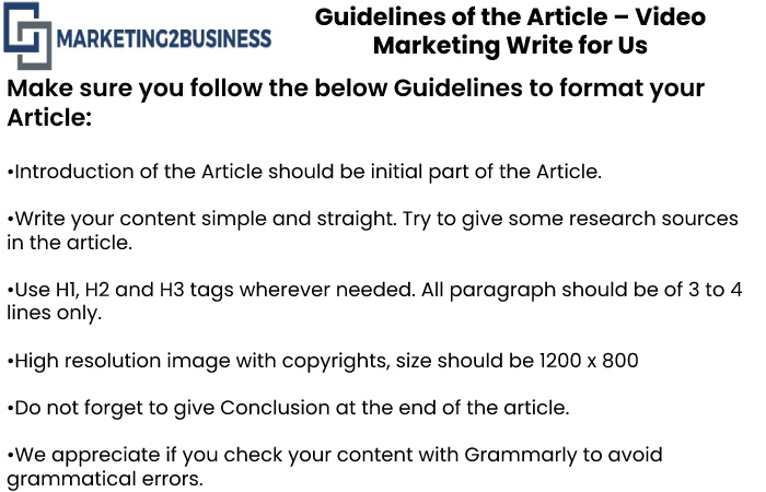 Guidelines for the article Marketing2Business 