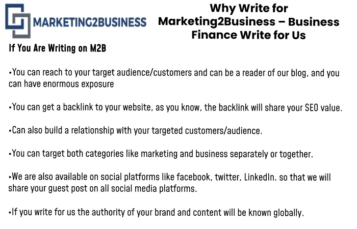 Why write for us Marketing2Business 
