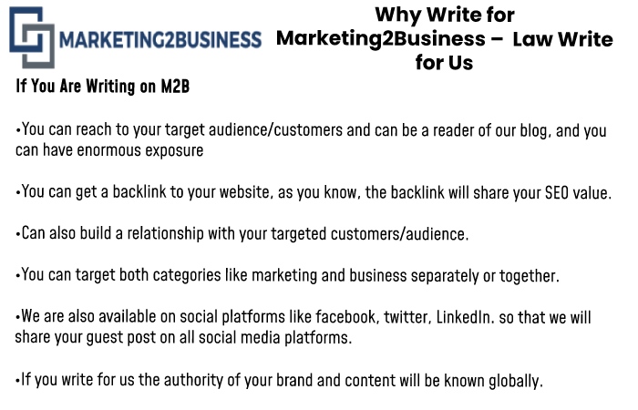 Why write for us Marketing2Business 