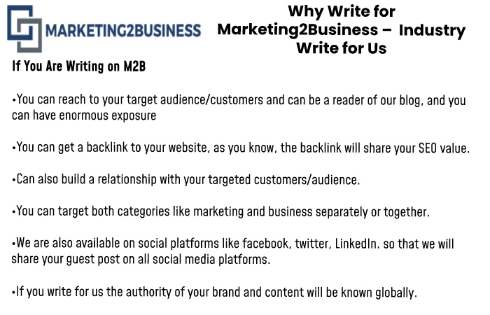 Why write for us Marketing2Business 