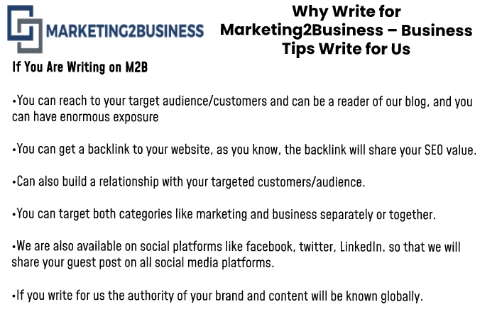 Why write for us Marketing2Business 