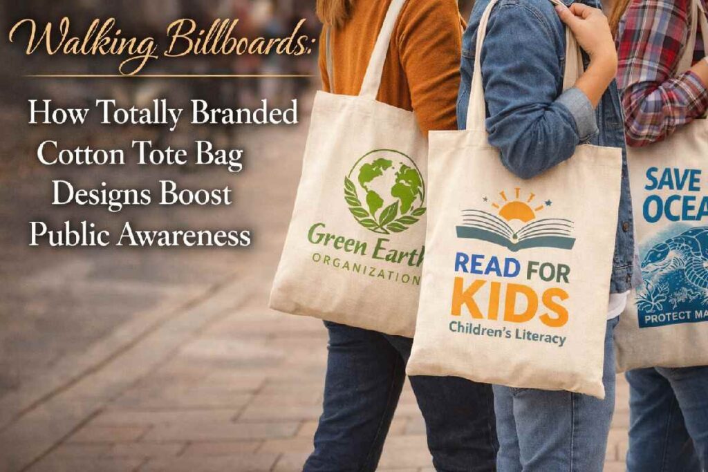 Walking Billboards: How Totally Branded Cotton Tote Bag Designs Boost Public Awareness cotton tote bag designs