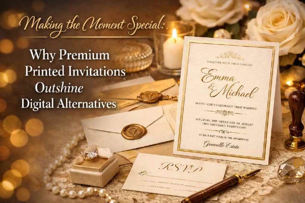 Making the Moment Special: Why Premium Printed Invitations Outshine Digital Alternatives printed invitations