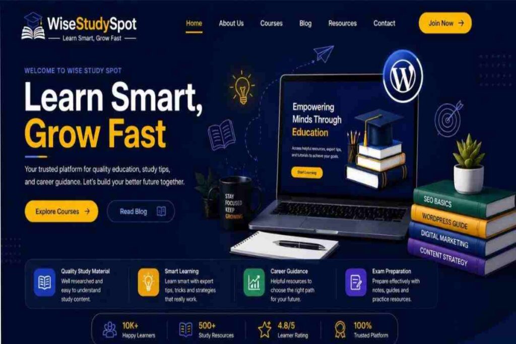Wisestudyspot.com: A Growing Hub for Digital Learning and Technology Wisestudyspot.com_ A Growing Hub for Digital Learning and Technology