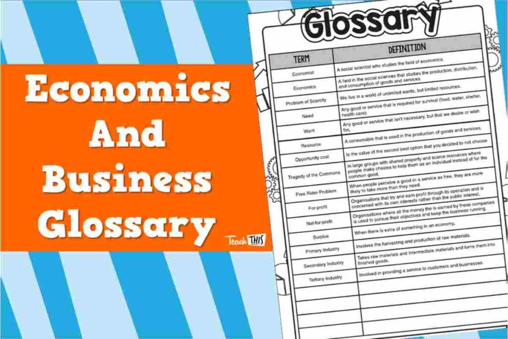 Business Concepts, Economics and Management Glossary Business Concepts, Economics and Management Glossary